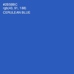 #2B5BBC - Cerulean Blue Color Image